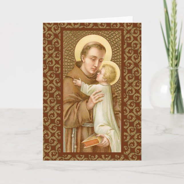 Carte Saint Antoine de Padoue et le Christ Enfant (JM 05 (Devant)