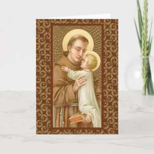 Carte Saint Antoine de Padoue et le Christ Enfant (JM 05