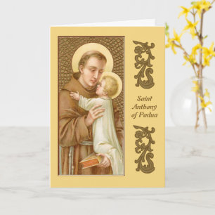 Carte Saint Antoine de Padoue et le Christ Enfant (JM 05
