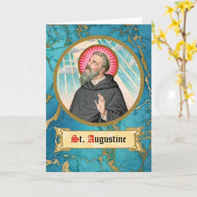 Carte Saint Augustin d'Hippo (SAU 047 ; détail) (Fleur jaune)