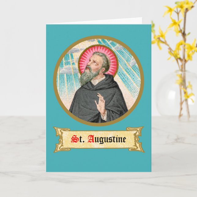 Carte Saint Augustin d'Hippo (SAU 047 ; détail) (Fleur jaune)