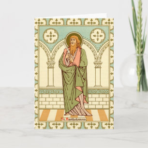 Carte Saint Bartholomée l'Apôtre (RLS03) Salutation blan