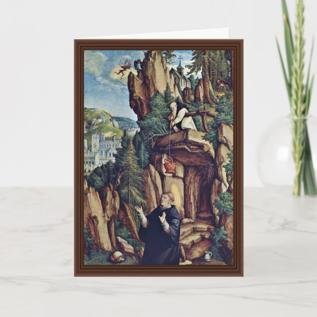 Carte Saint Benoît Dans La Prière Par Meister Von Meßkir (Devant)