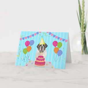 Carte Saint Bernard Anniversaire