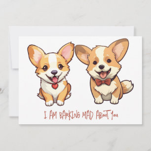 Carte Saint Corgi Chien Anniversaire de Saint Vale