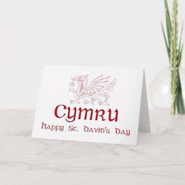 Carte Saint-David, Saint-David, Ddydd Gwyl Dewi Sant (Devant)