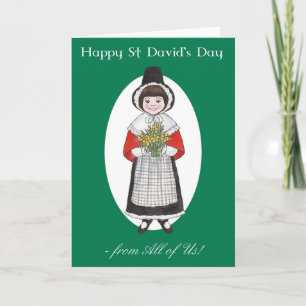 Carte Saint David's Day, Costume gallois, de nous tous