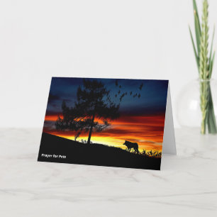 Carte Saint François d'Assise Prière pour les animaux -