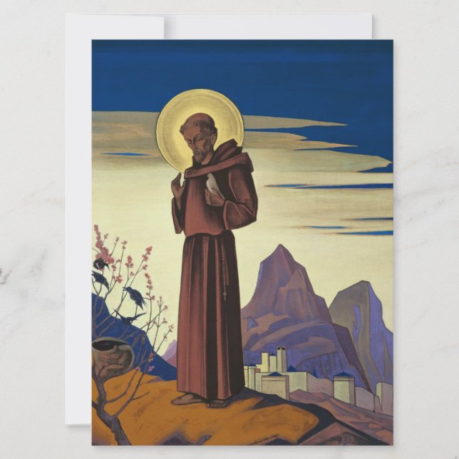 Carte Saint François d'Assise (Saint chrétien) (Devant)