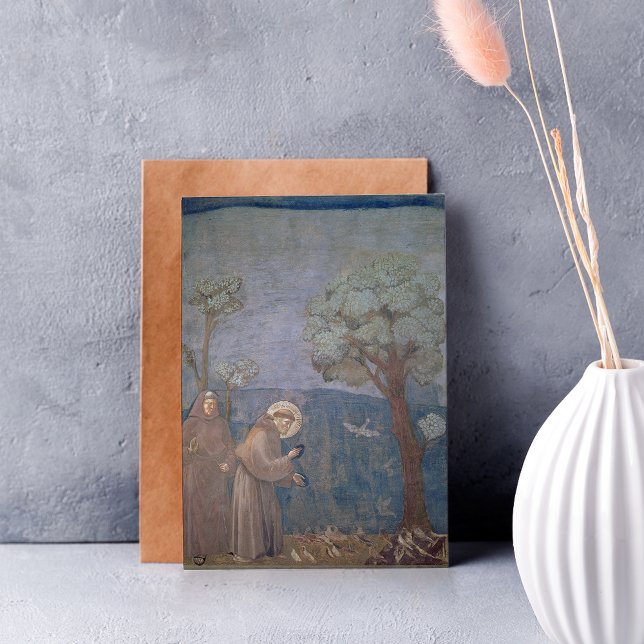 Carte Saint François Prêcher aux oiseaux, 1297-99 (Créateur téléchargé)