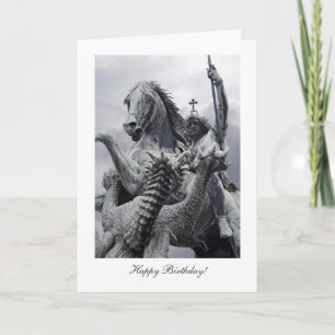 Carte Saint George et le Dragon, Joyeux anniversaire