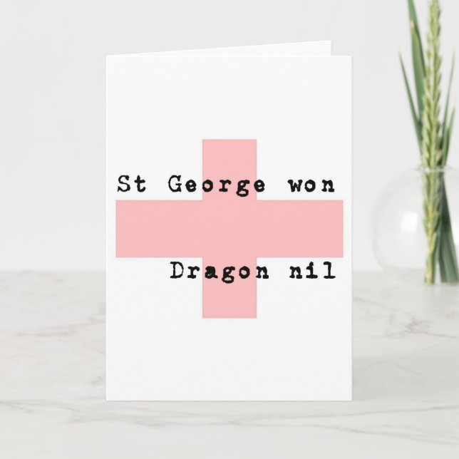 Carte Saint George's Day (Devant)