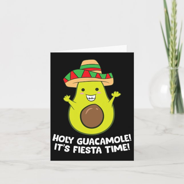 Carte Saint Guacamole C'est le temps de la fête Cinco De (Devant)