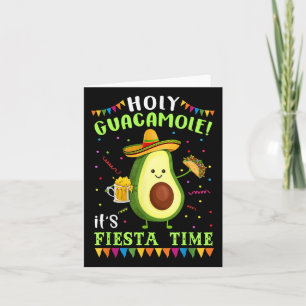 Carte Saint Guacamole Son Temps De Fête T Chemise Pour L
