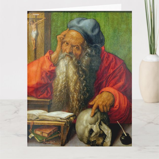 Carte Saint Jérôme dans son étude - Albrecht Dürer (Devant)