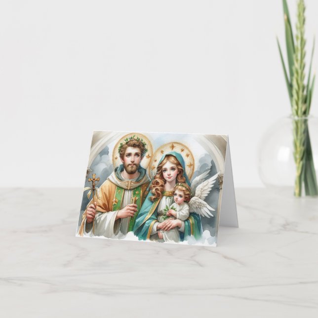 Carte Saint Joachim et l'infertilité Anne-Orthodoxe (Devant)