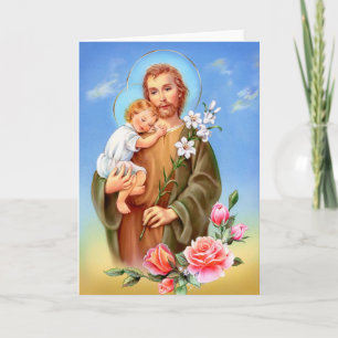 Carte "Saint Joseph feast day" "little saints of spring"