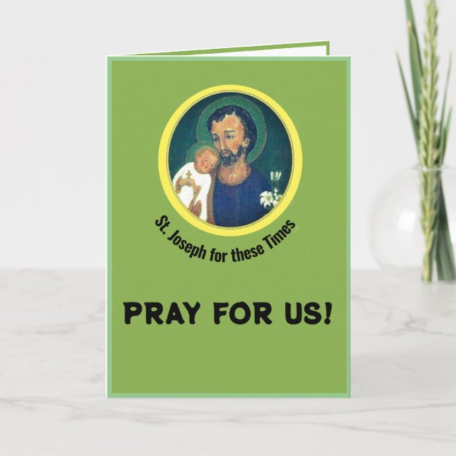 Carte Saint Joseph for these Times (Devant)