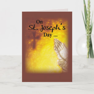 Carte Saint-Joseph's Day Praying Hands