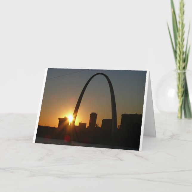 Carte Saint-Louis Arch Sunset (Devant)
