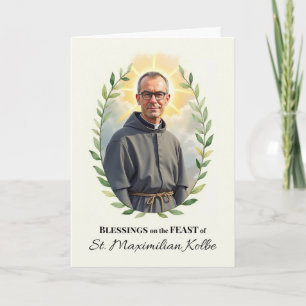 Carte Saint Maximilian Kolby Fête Bénédiction Jour Wreat