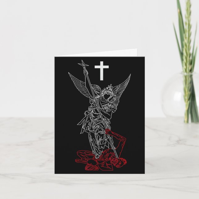 Carte Saint Michel l'Archange défaisant Satan (Devant)