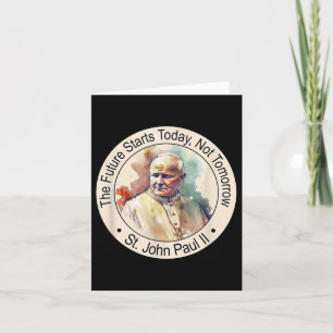 Carte Saint Pape Jean-Paul Ii Fameux Saints Catholiques 