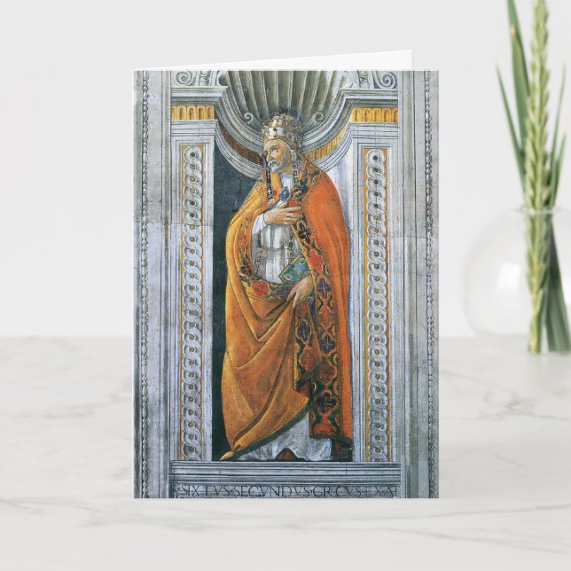 Carte Saint-Pape Sixte II par Sandro Botticelli (Devant)