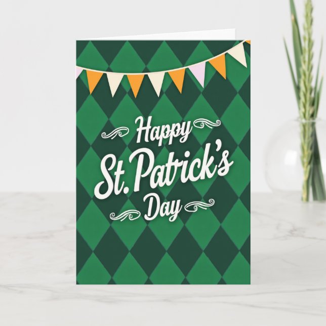 Carte Saint-Patrick Argyle Émeraude (Devant)