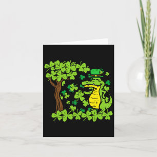 Carte Saint-Patrick Jour Alligator Trèfle Saint-Patty Ho