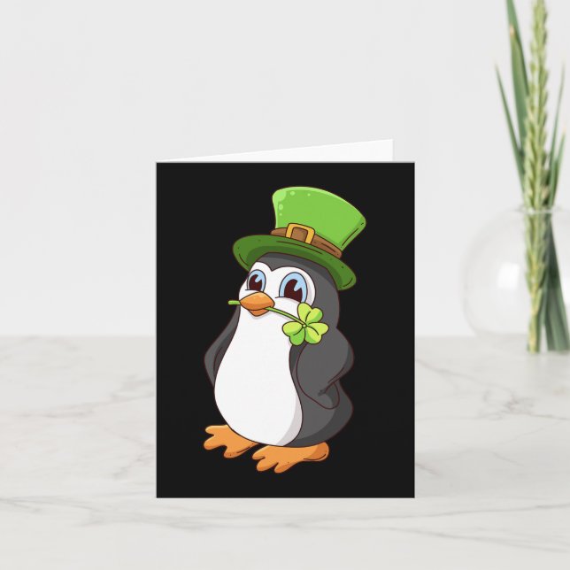 Carte Saint-Patrick Penguin Saint-Patrick  (Devant)