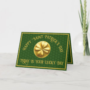 Carte Saint Patrick personnalisé Shamrock de la Saint-Pa