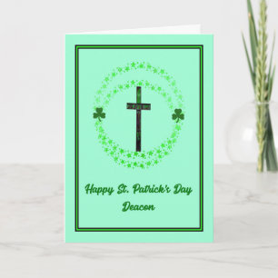Carte Saint Patrick pour diacre