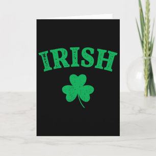 Carte Saint-Patrick Vintage Irlandais - Hommes Uni Noir