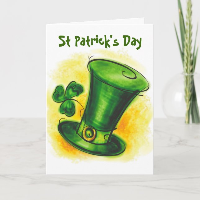 Carte Saint Patrick's Day (Devant)