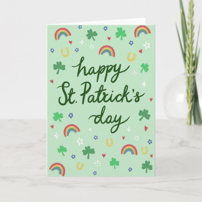 Carte Saint Patrick's Day (Devant)
