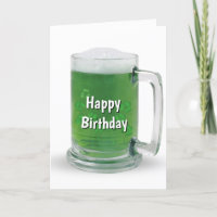 Saint Patrick's Day Anniversaire Bière verte