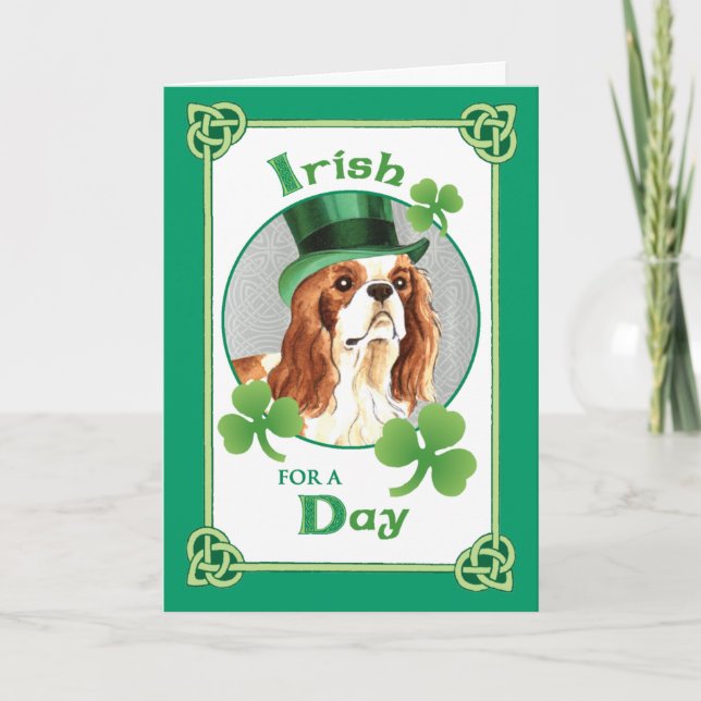 Carte Saint Patrick's Day Cavalier (Devant)