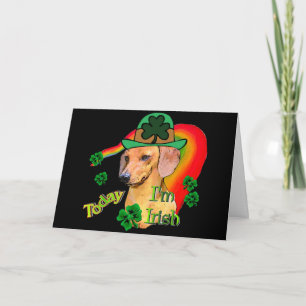 Carte Saint Patrick's Day Dachshund