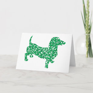 Carte Saint Patrick's Day Dachshund
