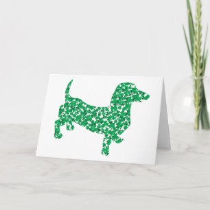 Carte Saint Patrick's Day Dachshund