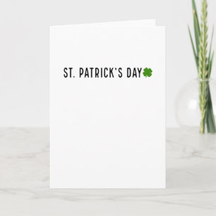 Carte Saint Patrick's Day Irlande Irlandais Irlandais Am