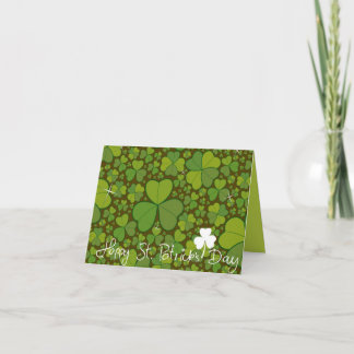 Carte Saint Patrick's Day Lucky Clovers Shamrock irlanda