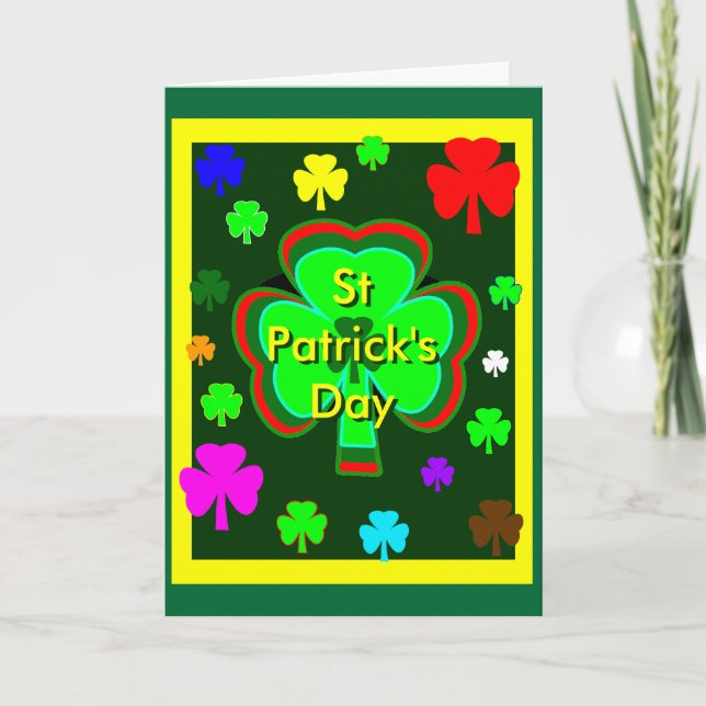Carte Saint Patrick's Day UCréate Modèles3a (Devant)