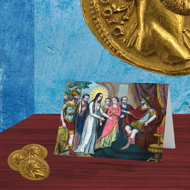 Carte Saint Philomène est jugé devant l'empereur Dioclét (Créateur téléchargé)
