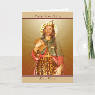 Carte Saint Rocco Feast Day - Blank Note Card