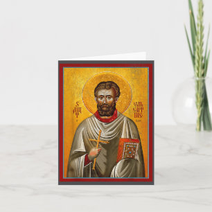 Carte Saint St Valentin Art orthodoxe oriental byzantin