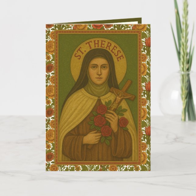 Carte Saint Thérèse Ami C'Est L'Amour Seul Qui Compte (Devant)