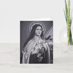 Carte Saint Therese catholique carmélite religieuse