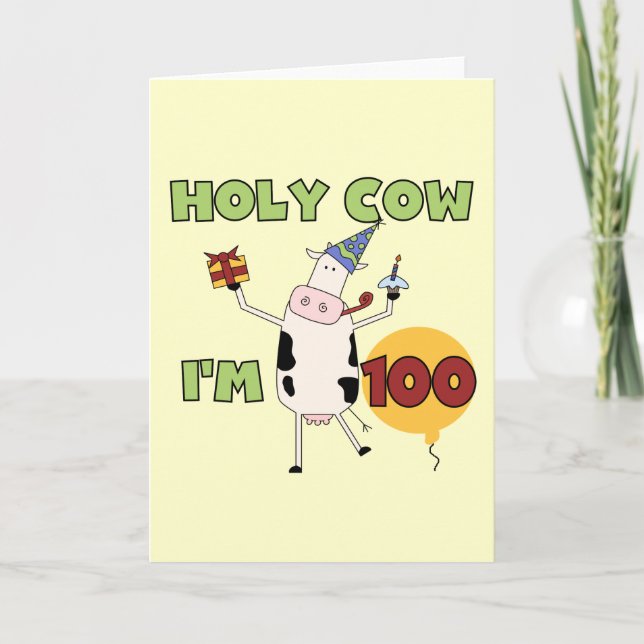 Carte Saint-Vache 100e Anniversaire Tshirts et cadeaux (Devant)